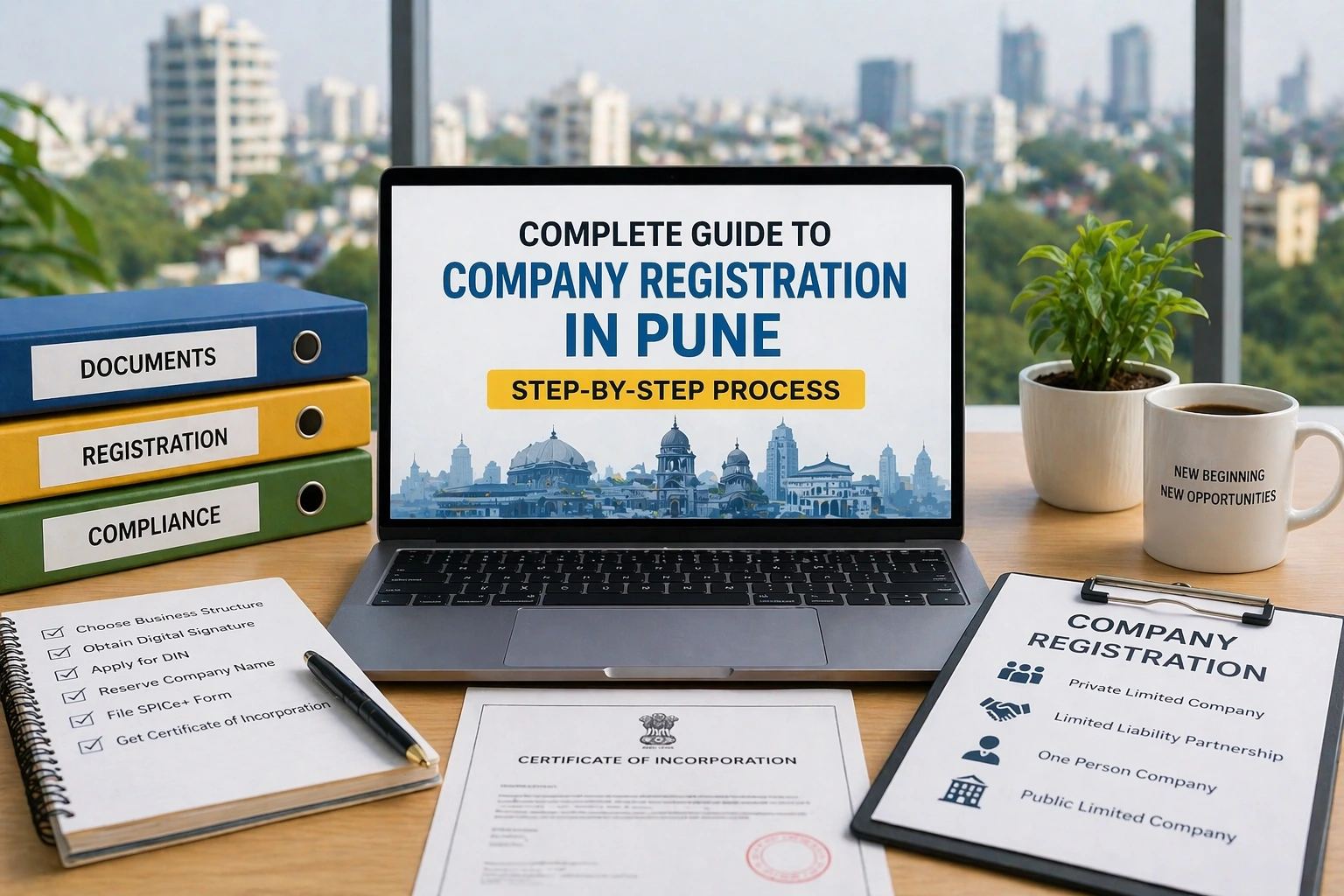 Step-by-step process of company registration in Pune with documents and legal steps explained clearly.